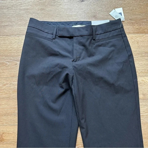 Gap Women's Stretch Modern Boot Black Pin Stripe Dress Pants Size 2 Long NWT - Picture 3 of 14